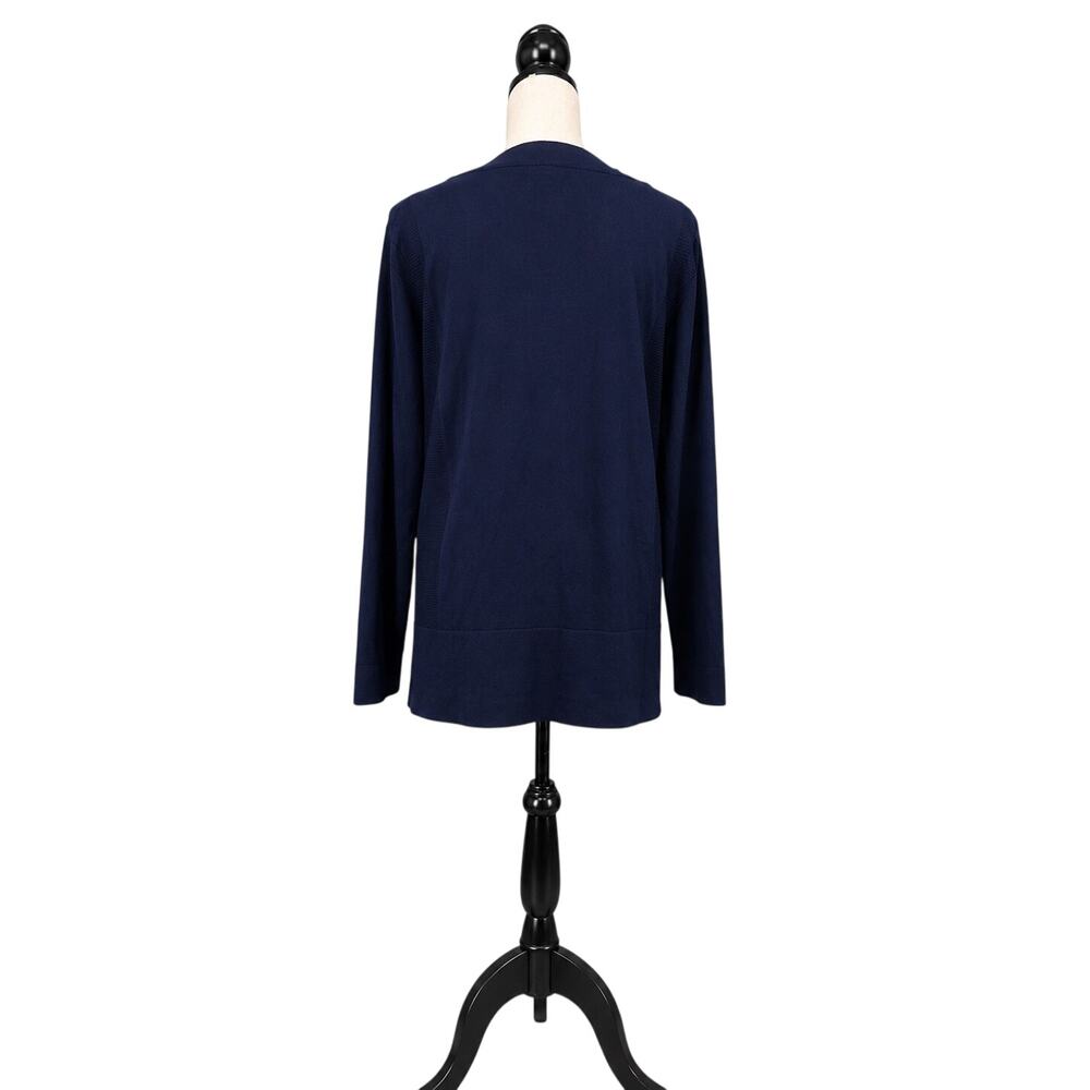 Lety & Me Scarlett Buckle Detail Sweater | Navy Blue | Size 1X | NWT | - Picture 3 of 7